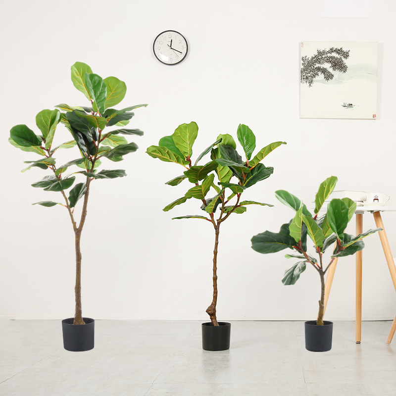 พืชสดใสใบสีเขียวต้นไม้ประดิษฐ์พืชเทียมสำหรับบ้านในร่มและกลางแจ้ง Deco