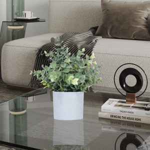 โรงงานโดยตรงจัดหาที่ออกแบบใหม่พืชกระถางเทียมสีเขียวเทียมตกแต่งด้วยความรู้สึกที่ดูดีและสัมผัสจริง